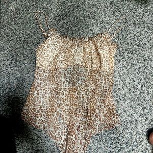 Leopard body suit size M